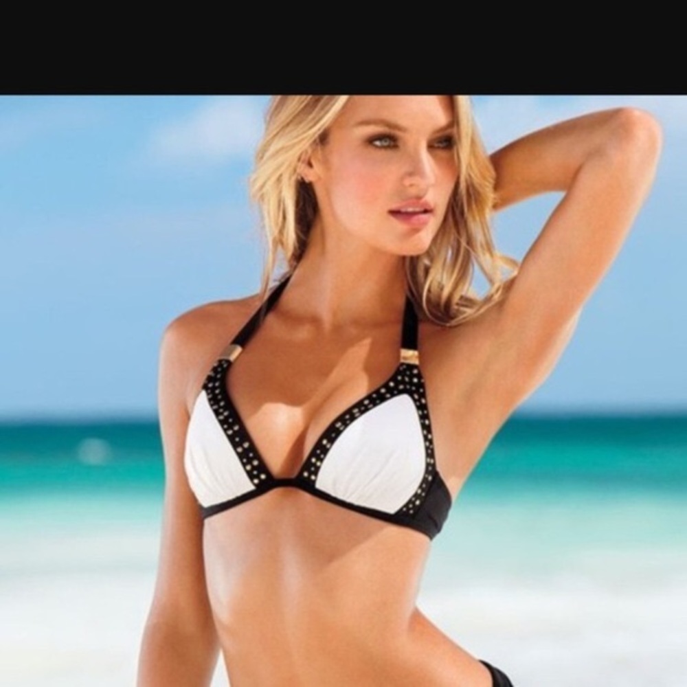 Victoria’s Secret Black & White Bikini Top